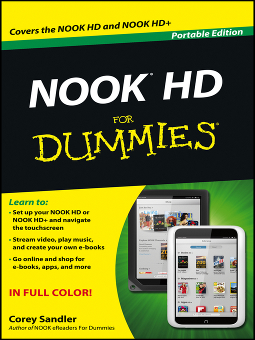Title details for NOOK HD For Dummies, Portable Edition by Corey Sandler - Available